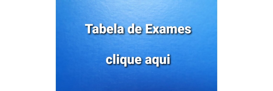 Tabela de Exames